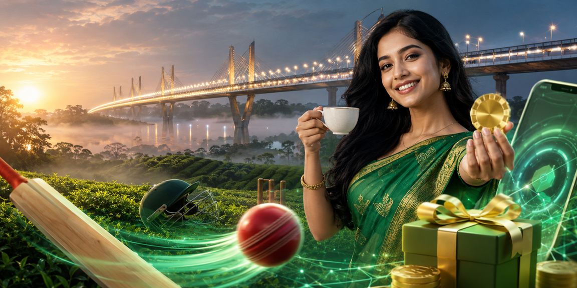 বরিশালের চা বাগানে বসে মোবাইলে ক্রিকেট বেটিং করছেন একজন তরুণ