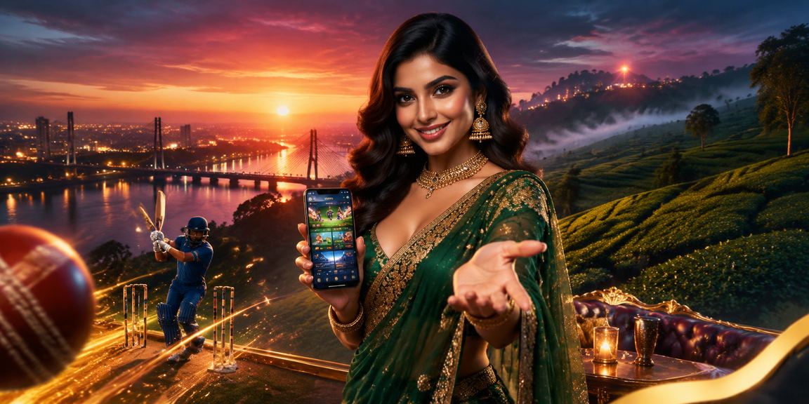 বগুড়ার চা বাগানে একজন বেটর xbajee12 - এ ক্রিকেট বেটিং করছেন