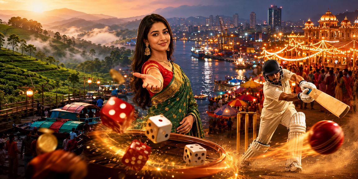 চট্টগ্রামে চা বাগানের পাশে একজন বেটর ক্রিকেট বেটিং উপভোগ করছেন